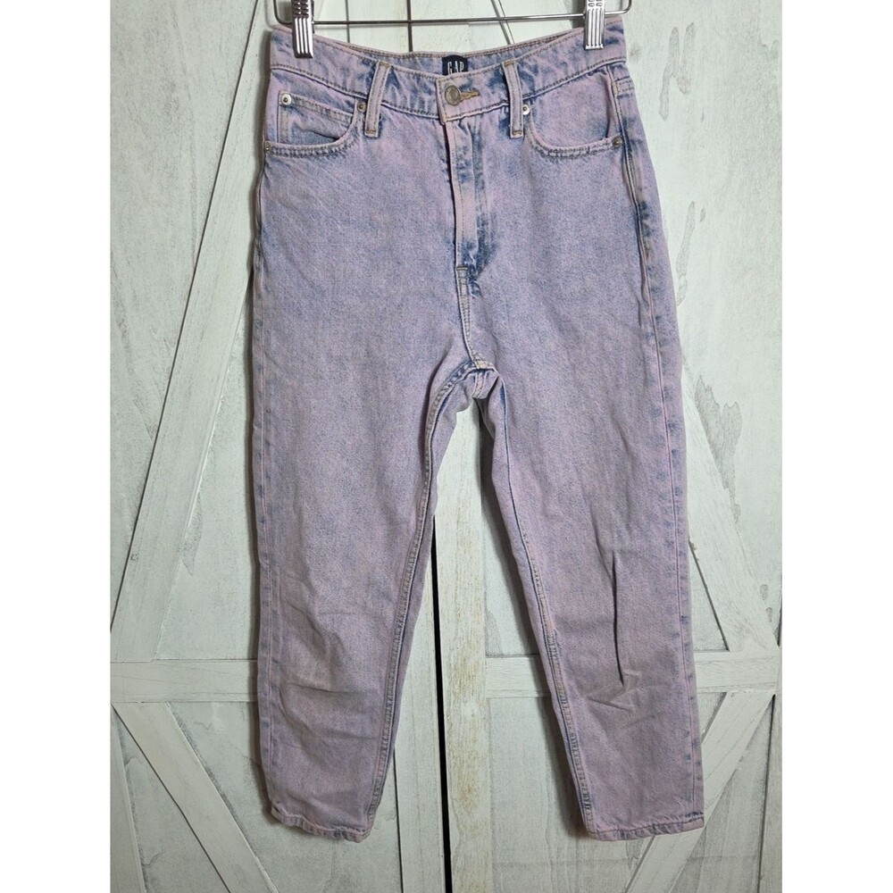 GAP Denim 100% Cotton Pink Mom Jeans Size 24P